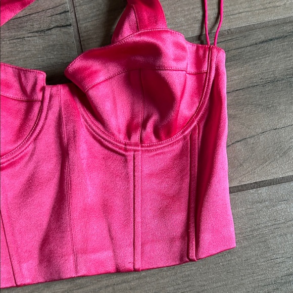 Alice + Olivia Fuchsia Bustier Top - Picture 3 of 5